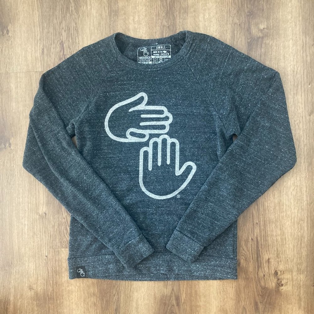 Women's High Five Threads Michigan Hands Crewneck